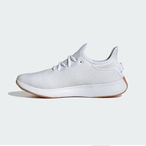 Adidas White and Tan Cloudfoam Pure Spw Sneakers